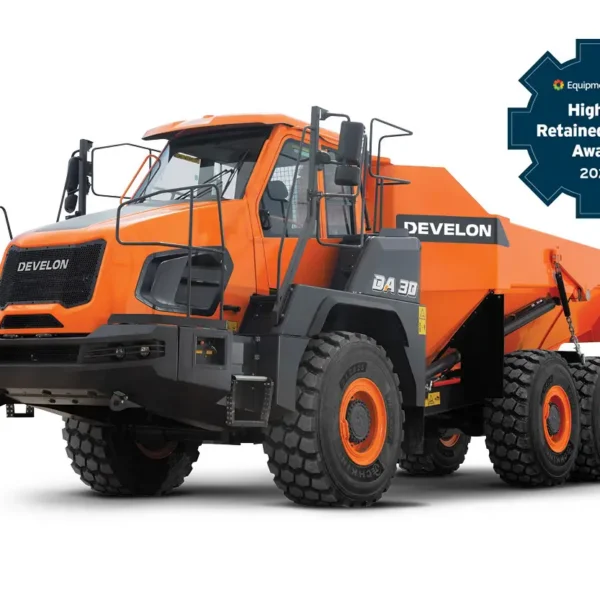 Develon DA30 articulated dump truck available to rent from ACT