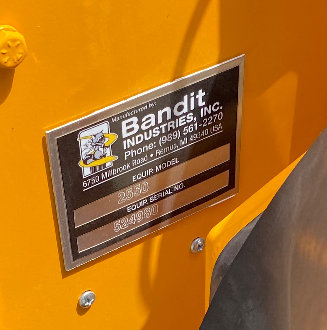 Bandit 2550 Stump Grinder - Stock Number: E040901 - Serial Number ...